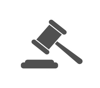 Law gavel icon